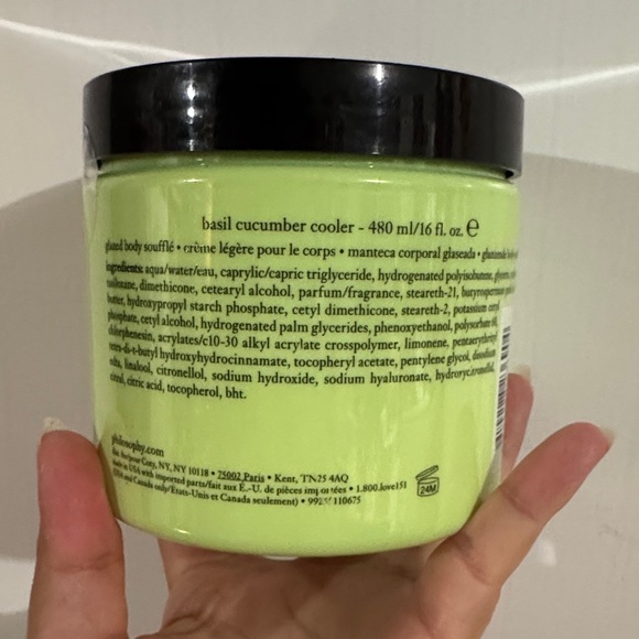 Philosophy Basil Cucumber Cooler Glazed Body Soufflé - Picture 2 of 2